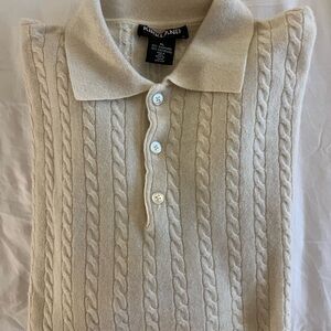 Kirkland Signature Cream V-Neck Sweater